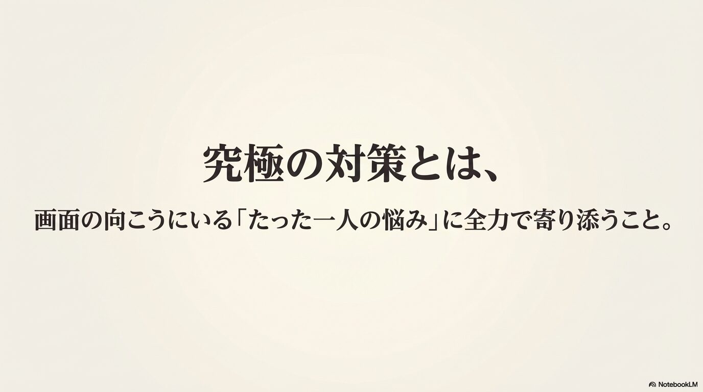 究極のSEO対策とは、画面の向こうにいるたった一人の悩みに全力で寄り添うこと